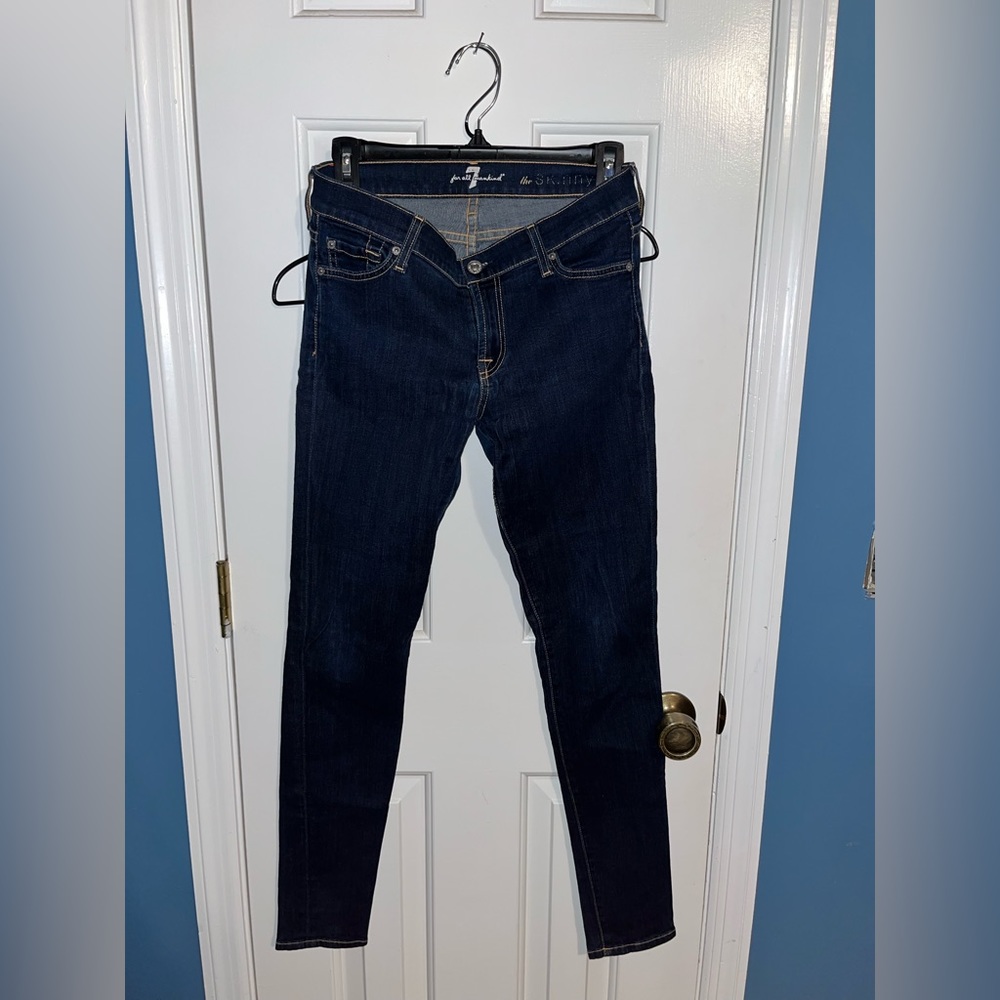 For all mankind waist 27 women’s skinny jeans decent condition